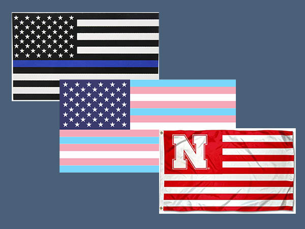 End 22 - Just so EVERYONE Knows the End 22 Flag IS NOT an American Flag. It  has meaning throughout it which is totally different then our Nations Flag.  The light Color